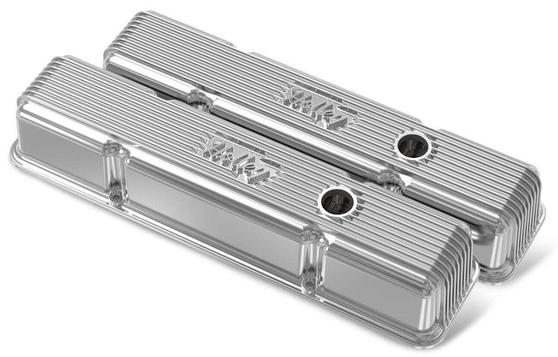 Holley Vintage Series Fined Valve Covers (HO241-241) HO241-241