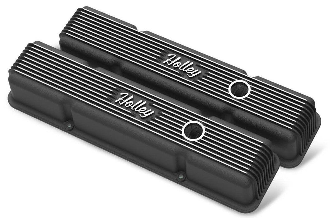 Holley Vintage Series Fined Valve Covers (HO241-242)