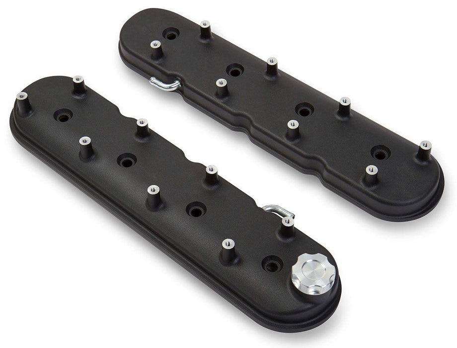 Holley Black Satin Aluminium Valve Covers (HO241-91)