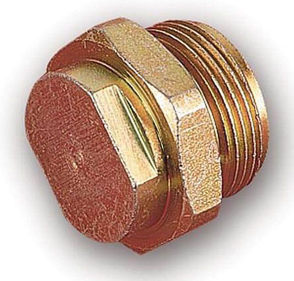 Holley Fuel Inlet Plug, Steel, 7/8"-20 (HO26-18-2) HO26-18-2