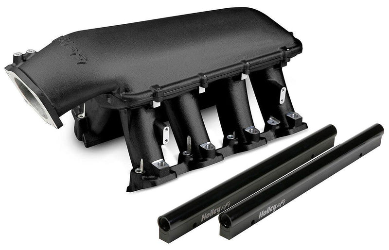 Holley LS1/LS2/LS6 Hi-Ram Intake Manifold - Black (HO300-123BK) HO300-123BK