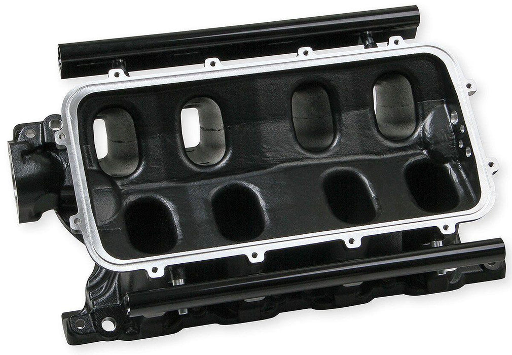 Holley Ford 351 Windsor Hi-Ram EFI Manifold - Black (HO300-241BK)