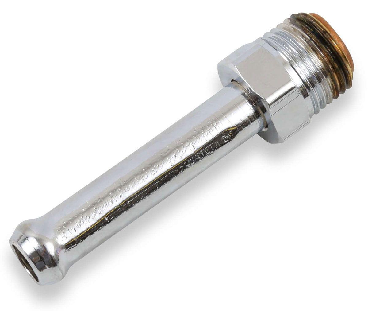 Holley Chrome Universal Straight Fuel Line Fitting (HO34-21) HO34-21