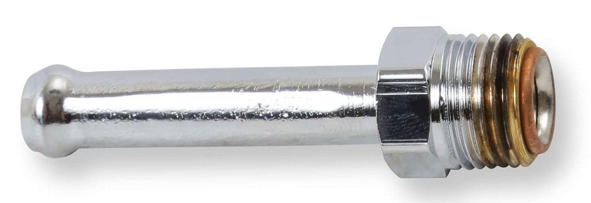 Holley Chrome Universal Straight Fuel Line Fitting (HO34-21)