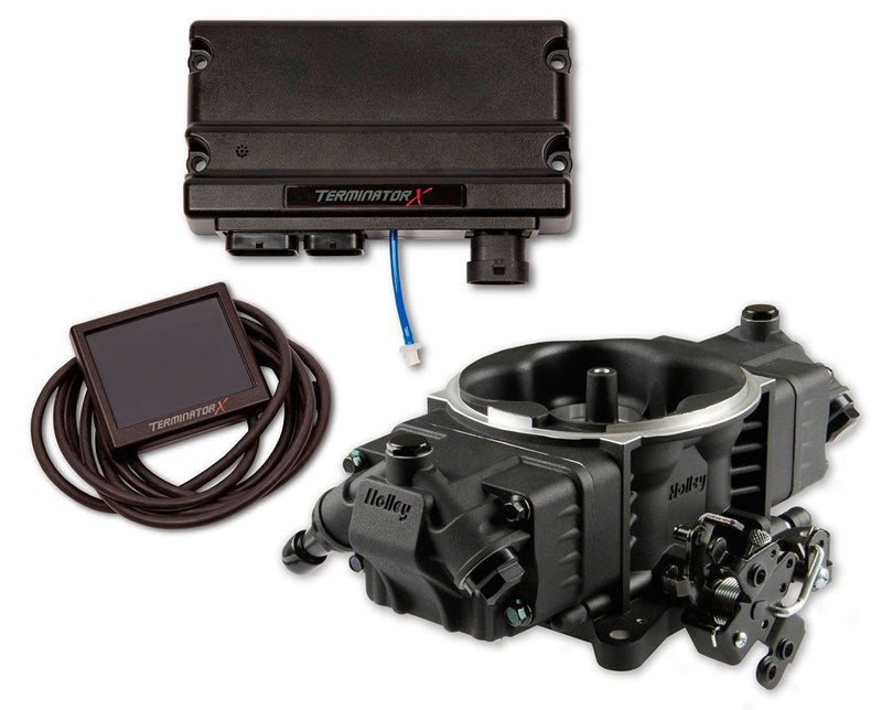 Holley EFI Terminator X Stealth 4150 Fuel Injection Kit, Black (HO550-1002) HO550-1002
