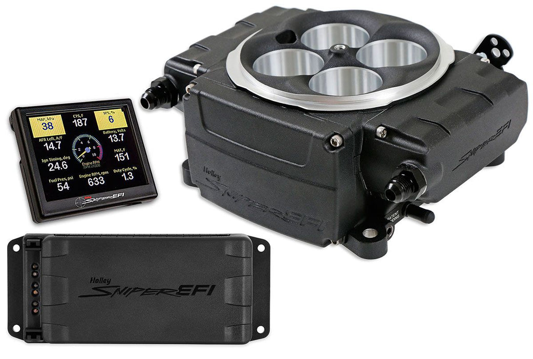 Holley Sniper EFI 4BBL Self Tuning System with PDM,Black (HO550-511-3PX)