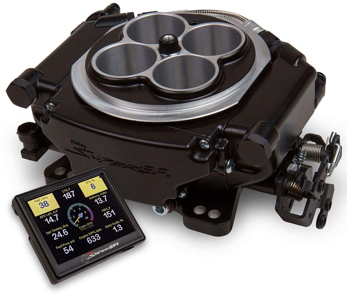 Holley Sniper EFI 4BBL Self Tuning System - Black Finish (HO550-513) HO550-513