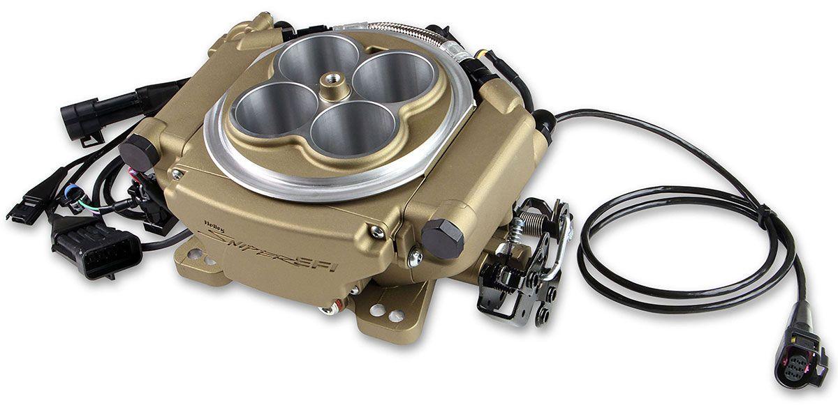 Holley Sniper EFI 4BBL Self Tuning Master Kit - Classic Gold Finish (HO550-516K)