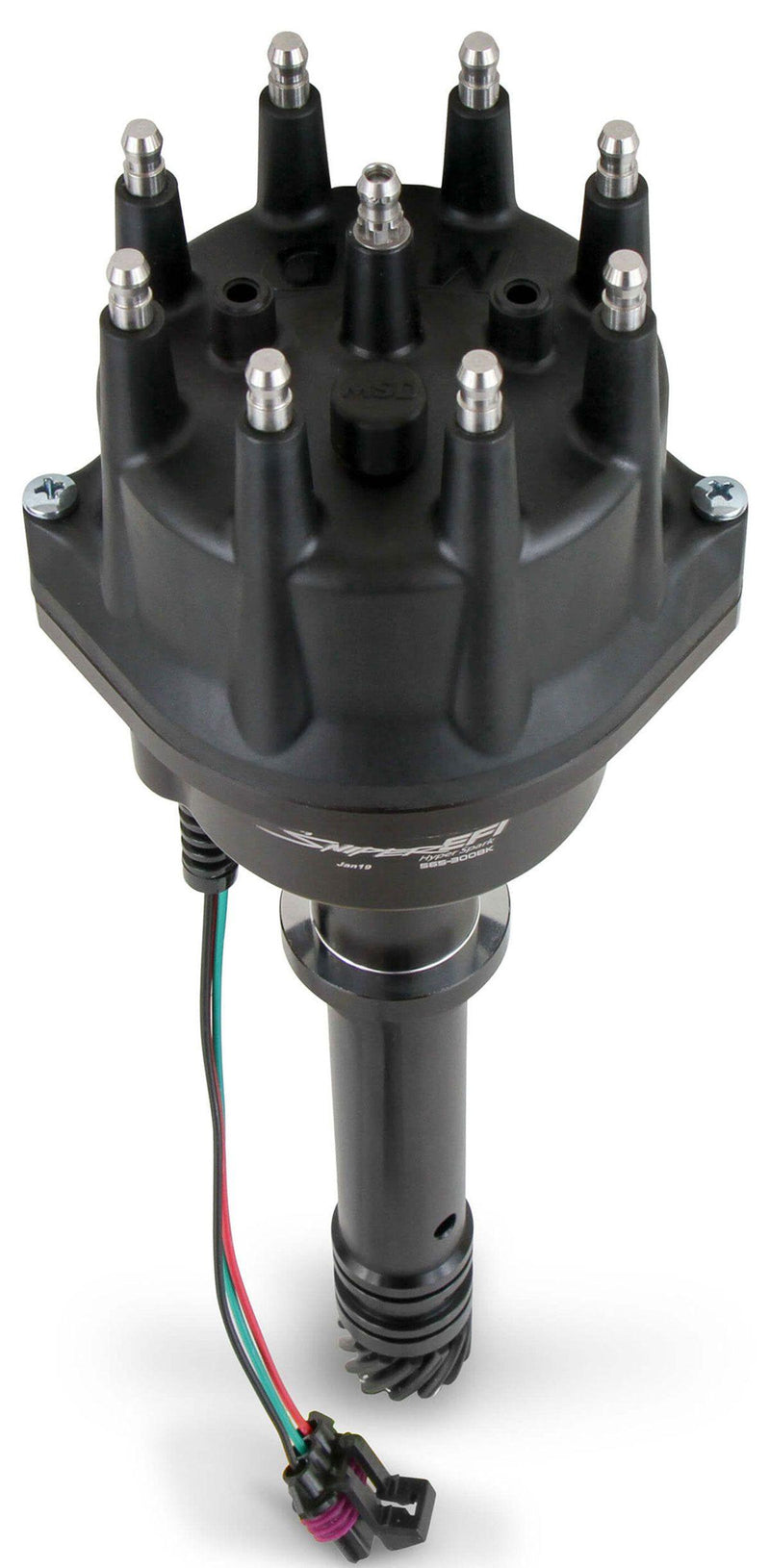 Holley Sniper EFI Hyperspark Distributor, Black (HO565-300BK)