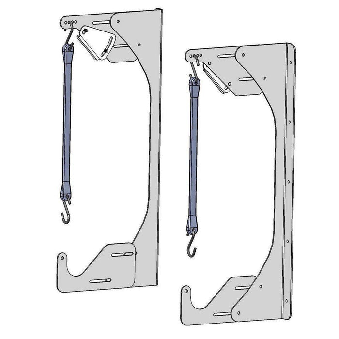 HRP Adjustable Wall Mount Nose Wing Bracket (HRP-6556WHT)