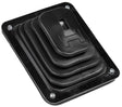 Hurst Shifter Boot and Plate, B-4 Shifter, Black, Rubber, Chrome Plated Steel Trim Plate, Hardware, Each (HU1144580) HU1144580