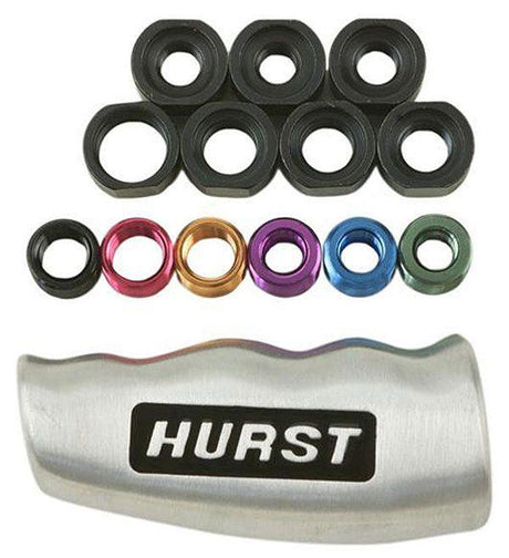 Hurst Shift Knob, T-Handle, Aluminium, Brushed, Logo, Automatic, Manual Transmission, Each (HU1530020) HU1530020