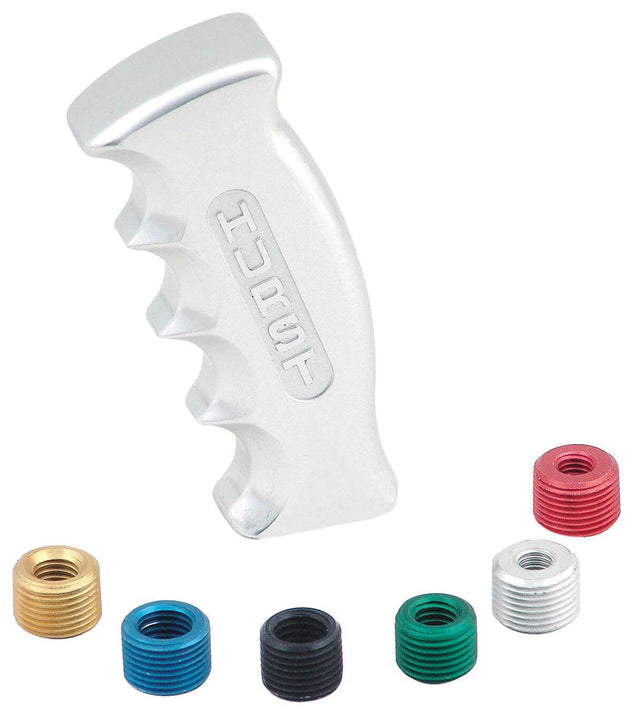 Hurst Shift Knob, Pistol Grip, Aluminium, Anodised, Logo, Each (HU1531000) HU1531000