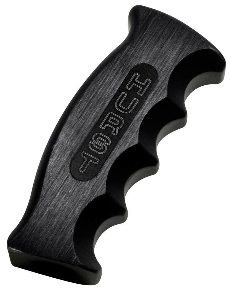 Hurst Shift Knob, Pistol Grip, Aluminium, Black, Logo, Each (HU1536010)