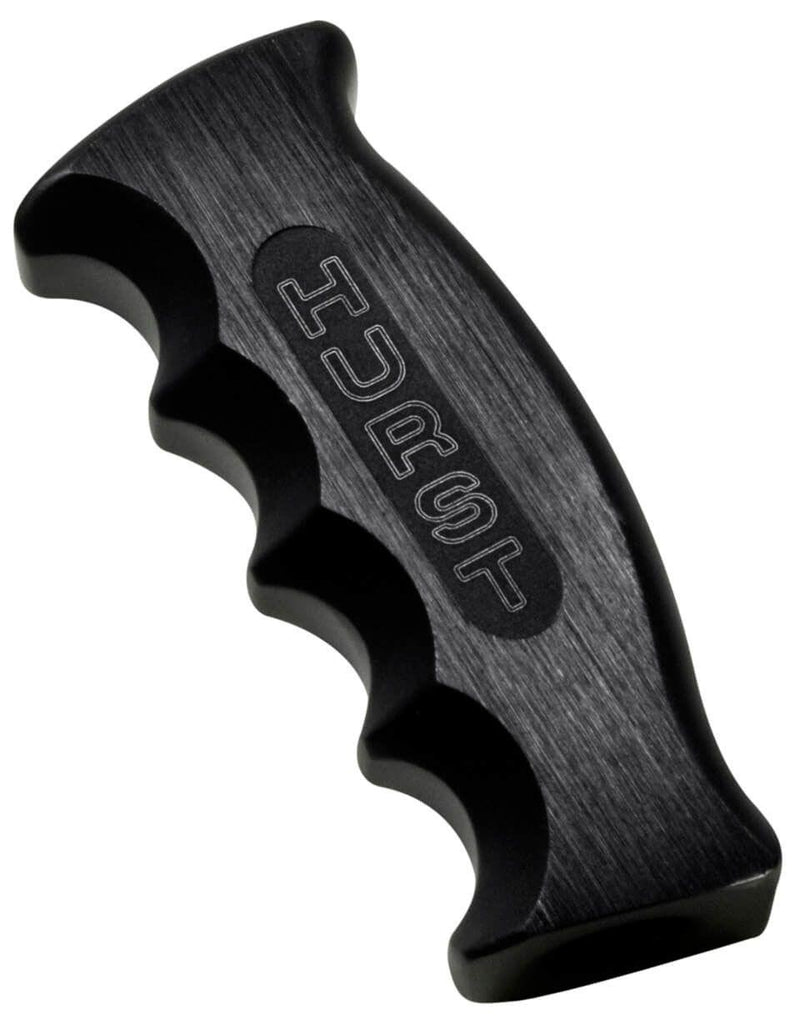 Hurst Shift Knob, Pistol Grip, Aluminium, Black, Logo, Each (HU1536010)