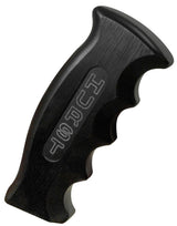 Hurst Shift Knob, Pistol Grip, Aluminium, Black, Logo, Each (HU1536010)