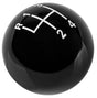 Hurst Shift Knob, Round, Plastic, Black, 4-Speed Pattern, Manual Transmission, Each (HU1630103) HU1630103