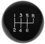 Hurst Shift Knob, Round, Plastic, Black, 6-Speed Pattern, Manual Transmission, Each (HU1630140)