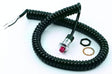 Hurst Switch, Push Button, Momentary, Launch, Nitrous, Trans-Brake, Plastic, Red, 10 Amps, with Spiral Cord, Each (HU2483880) HU2483880