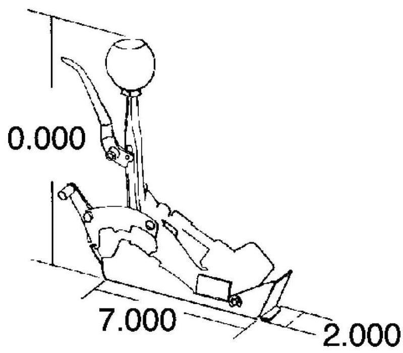 Hurst Automatic Shifter, Quarter Stick, For Chevrolet, Reverse Pattern, Powerglide, TH250, TH350, TH375, TH400, Each (HU3160001)