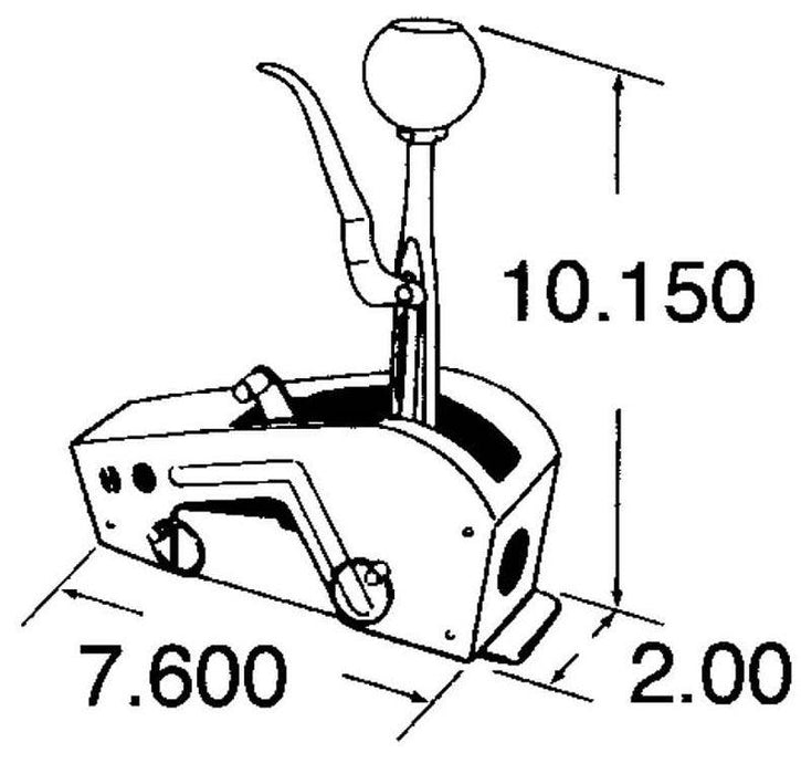 Hurst Automatic Shifter, Quarter Stick, Mopar/For Ford, For Lincoln, For Mercury, Each (HU3160009)