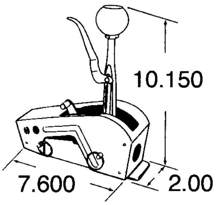 Hurst Automatic Shifter, Quarter Stick, Reverse Pattern, Mopar/For Ford, For Lincoln, For Mercury, Each (HU3160014)