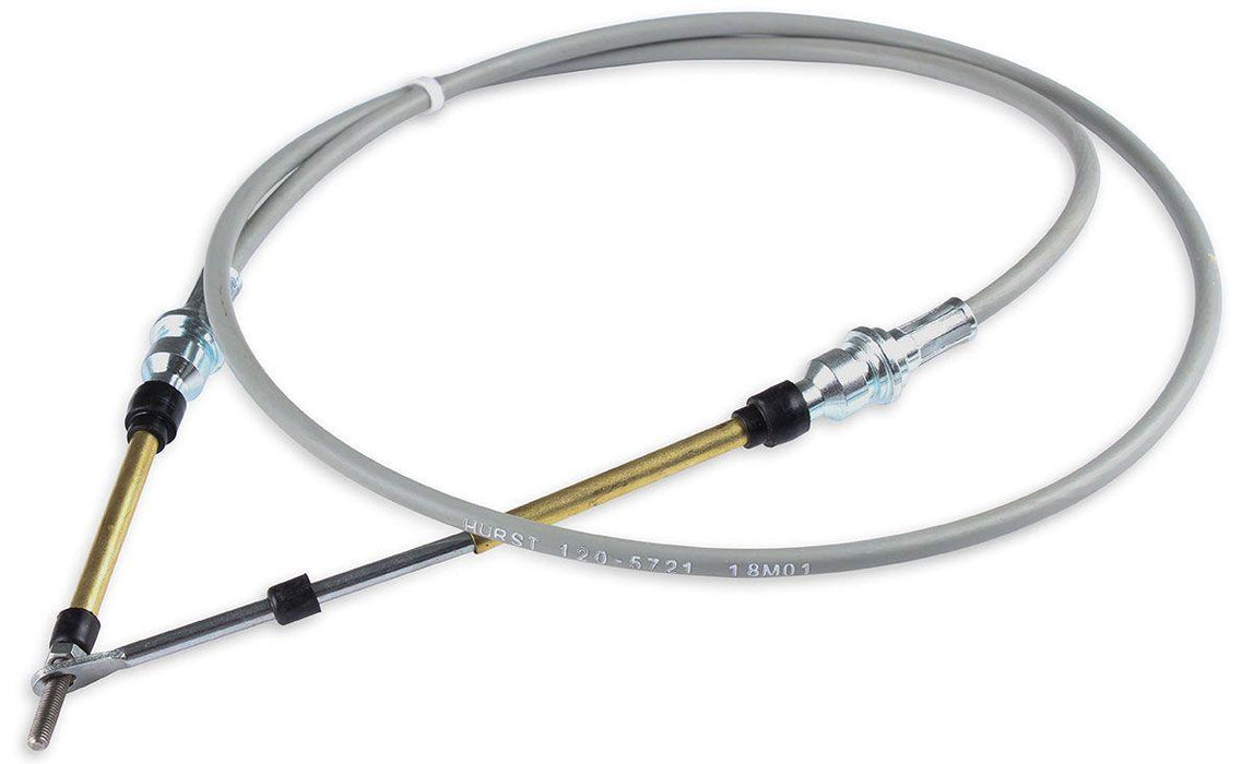 Hurst Shifter Cable, 5 ft. Length, Morse Style, Eyelet/Threaded Ends, Gray, Each (HU5000025)