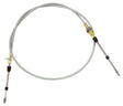 Hurst Shifter Cable, 5 ft. Length, Morse Style, Eyelet/Threaded Ends, Gray, Each (HU5008555) HU5008555