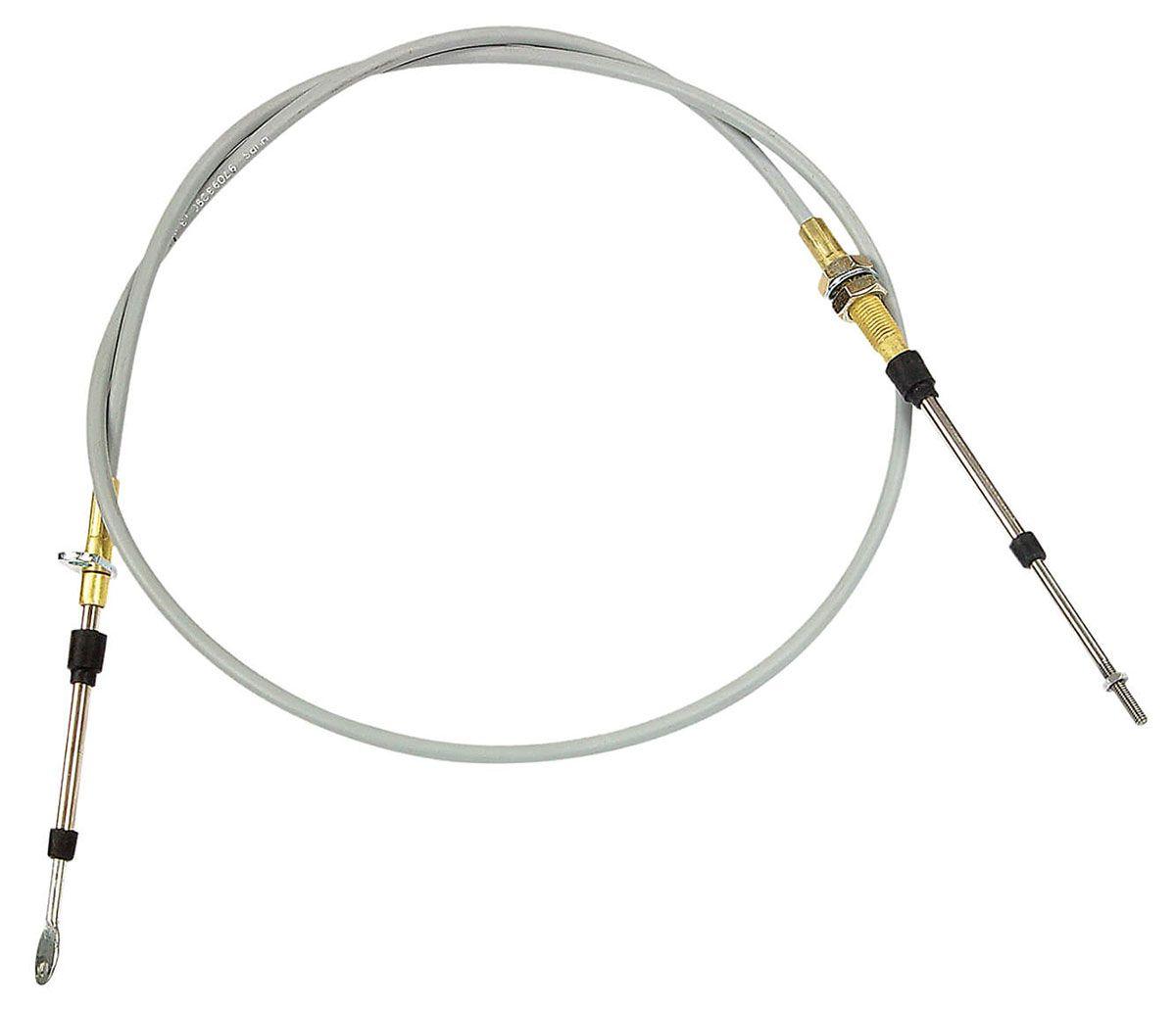 Hurst Shifter Cable, 5 ft. Length, Morse Style, Eyelet/Threaded Ends, Gray, Each (HU5008555) HU5008555