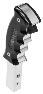 Hurst Shifter Handle, Pistol-Grip, BIllet Aluminium, Polished/Black Anodised, Logo, Park Release Button, For Ford, Automatic, Each (HU5380435)