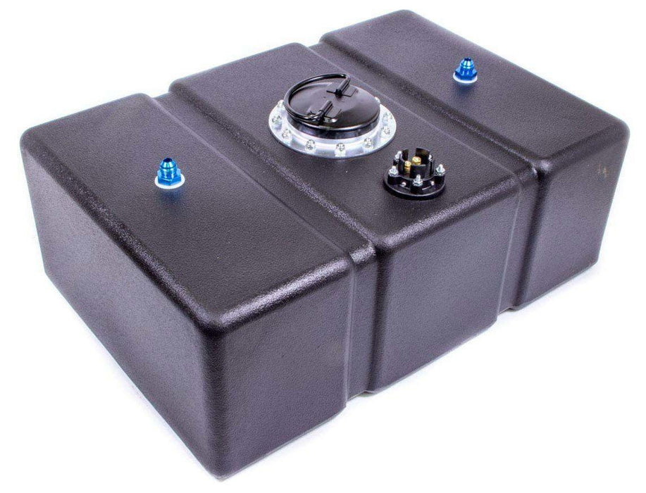 JAZ 16 Gallon Flat Bottom Pro Street Poly Fuel Cell (Black) with Foam (JAZ202-016-01)