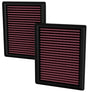 K&N Replacement Panel Filters, (2 x Filters) (KN33-5135) KN33-5135