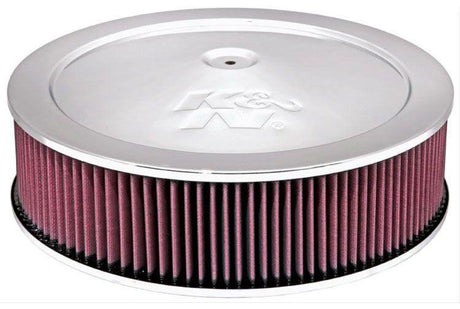 K&N Chrome Custom Air Cleaner Assembly 14 x 4" (KN60-1290) KN60-1290