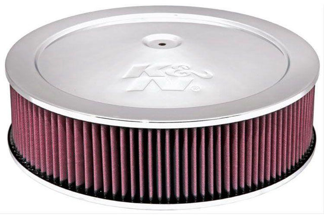 K&N Chrome Custom Air Cleaner Assembly 14 x 4" (KN60-1290) KN60-1290