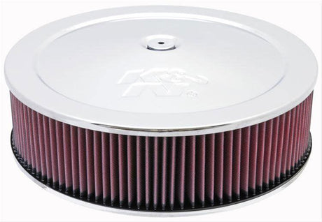 K&N Chrome Custom Air Cleaner Assembly 14 x 4" (KN60-1440) KN60-1440