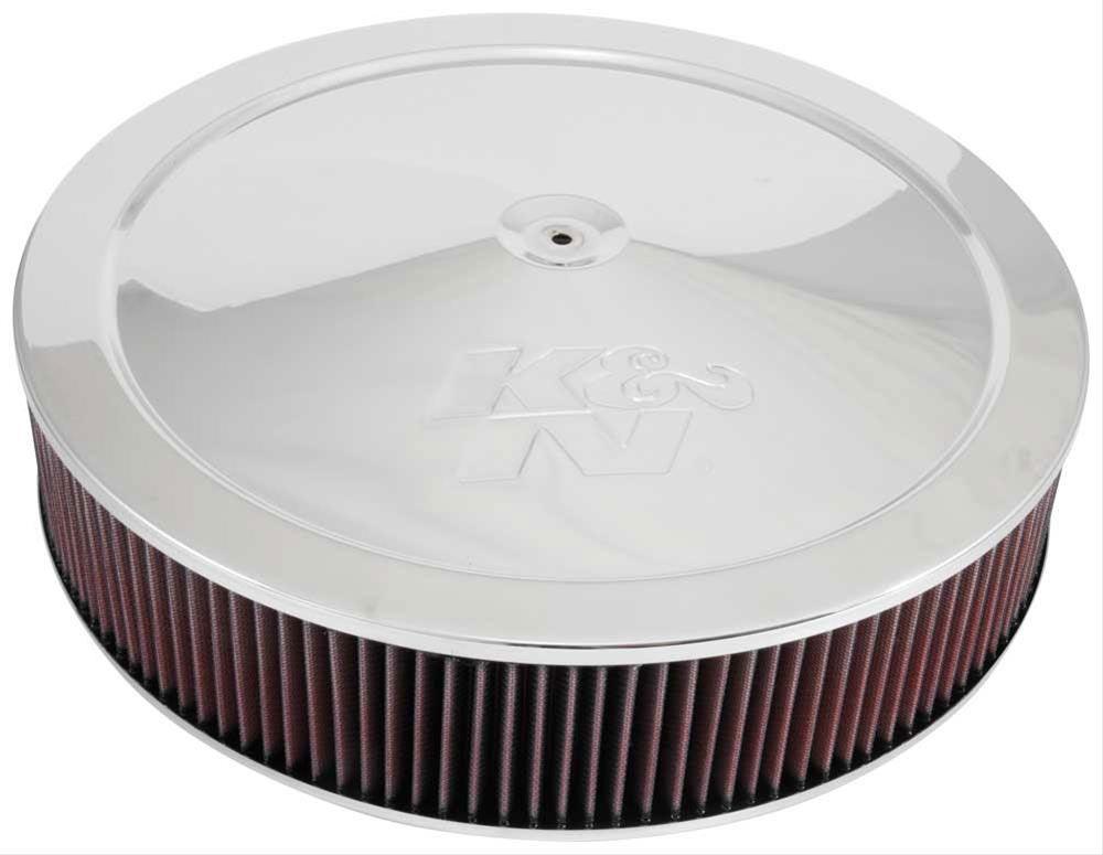 K&N Chrome Custom Air Cleaner Assembly 16 x 3-1/2" (KN60-1640) KN60-1640