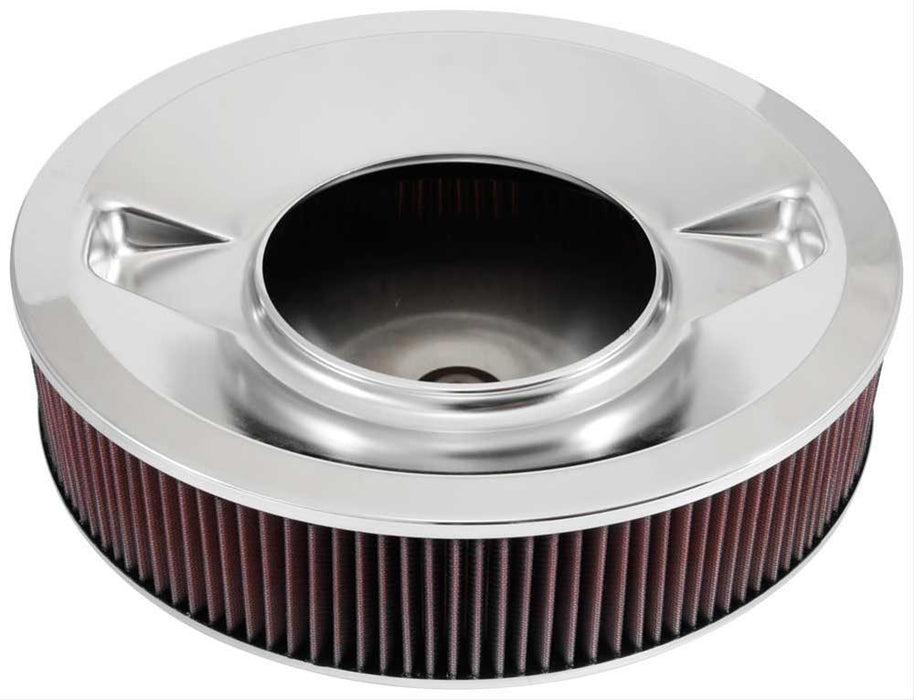 K&N Chrome Custom Air Cleaner Assembly 16 x 3-1/2" (KN60-1640)