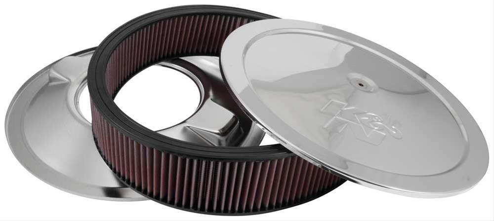 K&N Chrome Custom Air Cleaner Assembly 16 x 3-1/2" (KN60-1640)