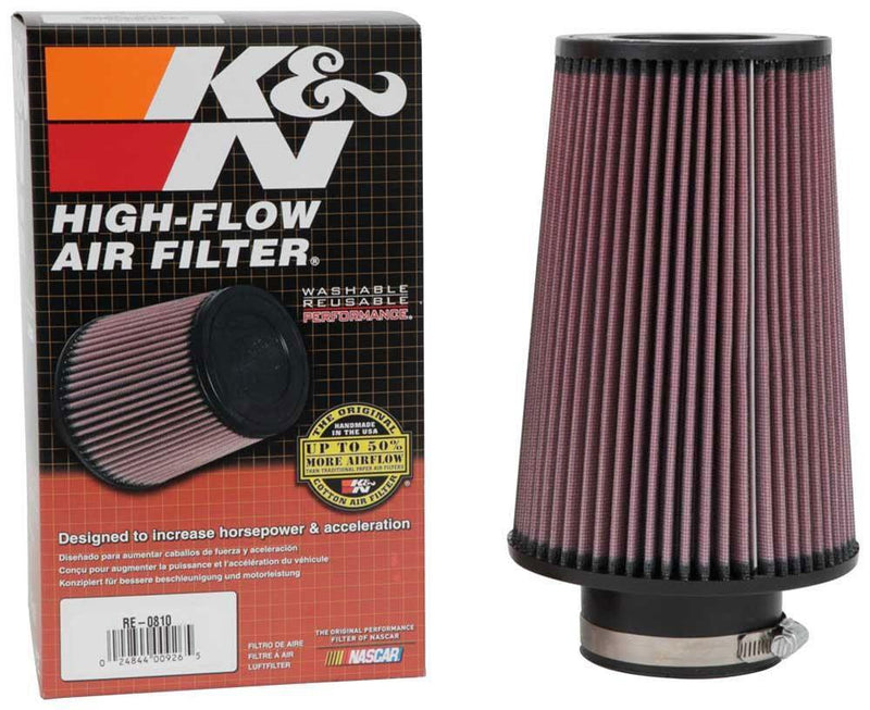 K&N Universal Clamp On Filter Fits 3 in (76 mm) (KNRE-0810)
