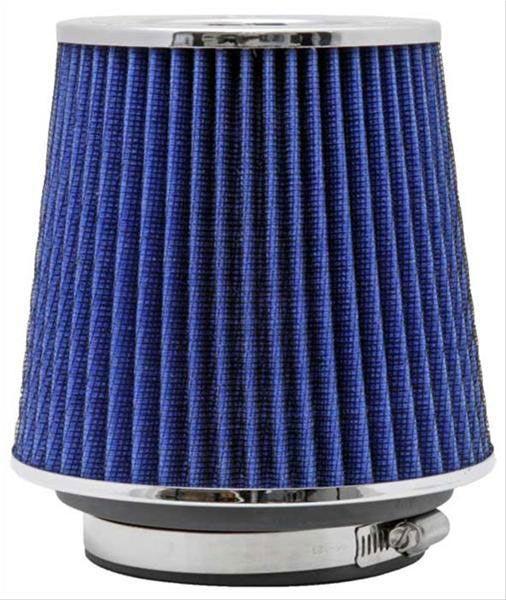 K&N Universal Clamp On Filter Blue Fits 4 in (102 mm) (KNRG-1001BL)