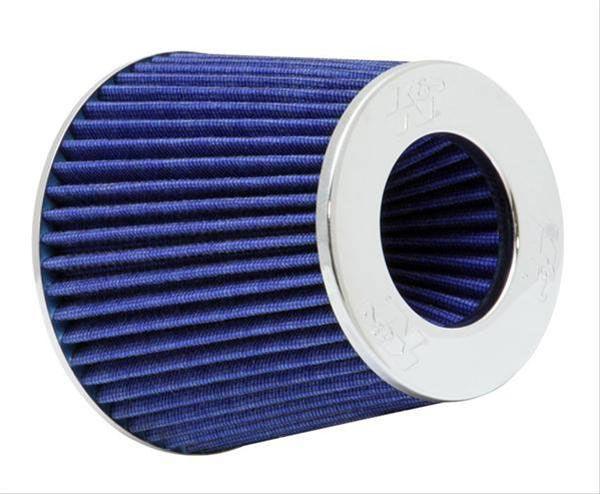 K&N Universal Clamp On Filter Blue Fits 4 in (102 mm) (KNRG-1001BL)
