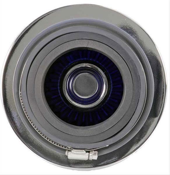 K&N Universal Clamp On Filter Blue Fits 4 in (102 mm) (KNRG-1001BL)