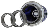 K&N Universal Clamp On Filter Blue Fits 4 in (102 mm) (KNRG-1001BL)