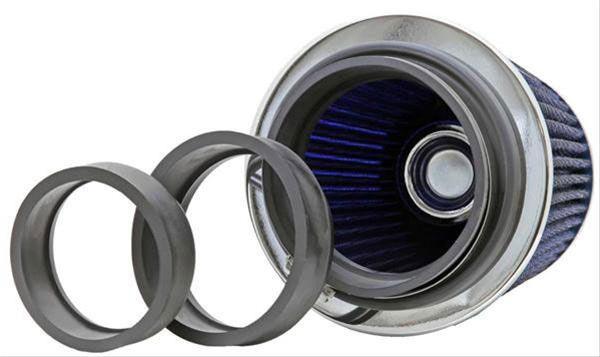 K&N Universal Clamp On Filter Blue Fits 4 in (102 mm) (KNRG-1001BL)