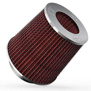 K&N Universal Clamp On Filter Red Fits 4 in (102 mm) (KNRG-1001RD) KNRG-1001RD