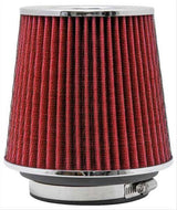 K&N Universal Clamp On Filter Red Fits 4 in (102 mm) (KNRG-1001RD)