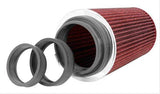 K&N Universal Tapered Clamp On Filter With Universal Flage Inserts (KNRG-1002RD)
