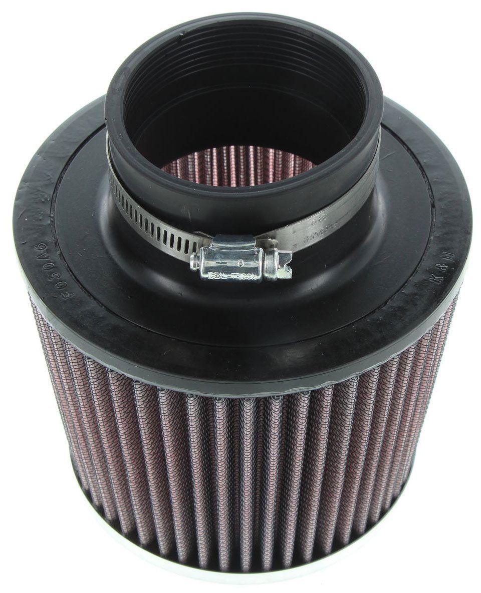 K&N Polished Universal Clamp On Filter Fits 3 in (76 mm) (KNRR-3003) KNRR-3003