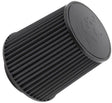 K&N Black Universal Round Tapered Clamp On Filter Fits 4.5" (114mm) (KNRU-5283HBK) KNRU-5283HBK