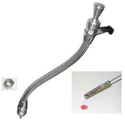 Lokar Anchor-Tight Locking Transmission Dipstick - Polished (LK-1210134)